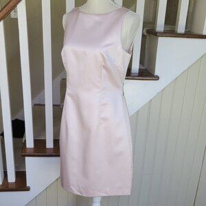 Vintage LAUNDRY by Shelli Segal Pink Satin Cut Out Bow Back SIZE 10 Evening USA